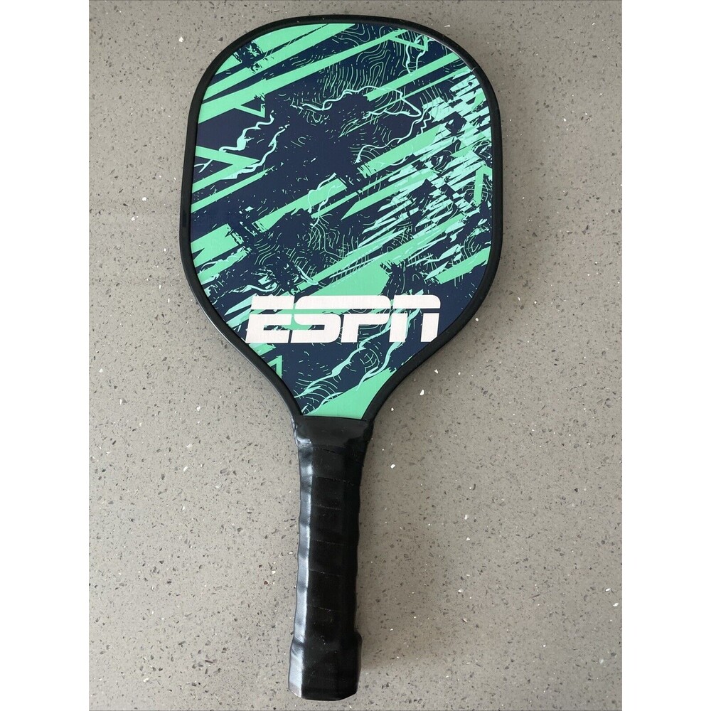 ESPN Pickleball Paddle Green And Blue Durable Lightweight Nice Grip READ